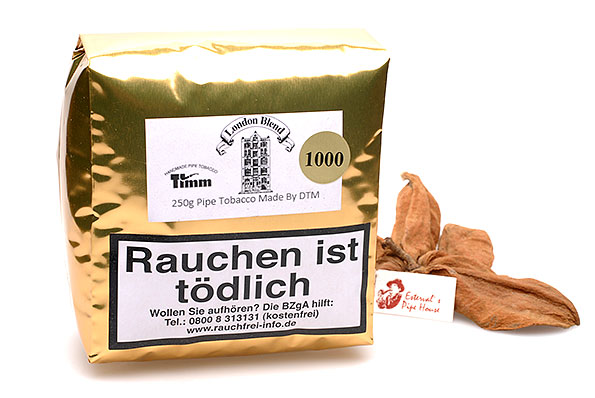 Pfeifen Timm London Blend 1000 Pipe tobacco 250g Economy Pack Pfeifen Timm London Blend 1000 Pipe tobacco 250g Economy Pack